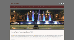 Desktop Screenshot of classof1980.aggienetwork.com