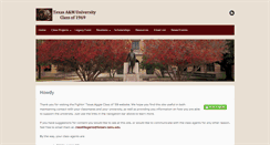 Desktop Screenshot of classof1969.aggienetwork.com